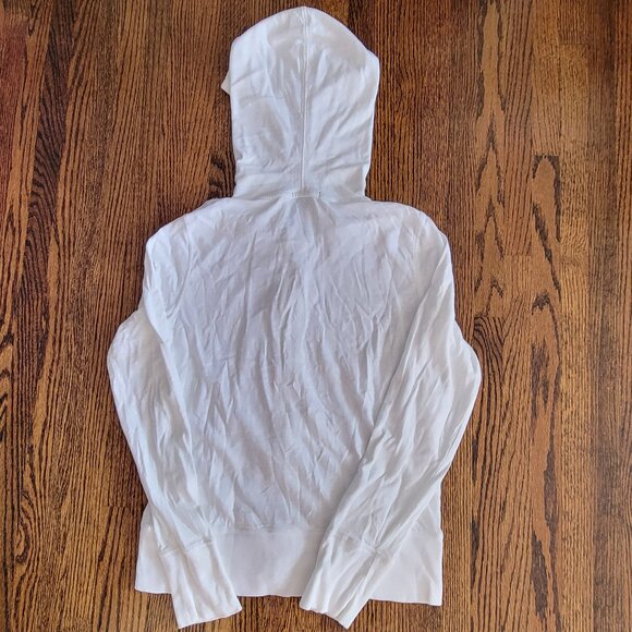 GAP Vintage Lightweight White Hoodie Full Zip Women's Size M - Picture 7 of 11